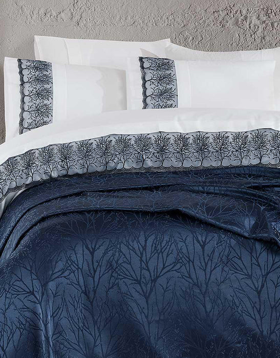 MUCIZE BEDDING SET (7 PCS) – DOUBLE SIZE - NAVY