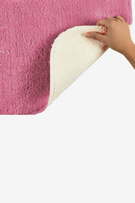 Super Soft 2 PCS Bath Rug Set Plum | Non-Slip Bathroom Mats Set | Washable and Fluffy Bath Rugs for Bathroom Floors | Bathroom Gift Set