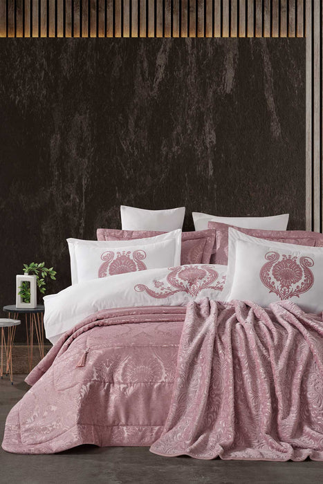 Dowry Package 10 Pcs (bedspread+duvet cover+blanket) Enora Rose Dry