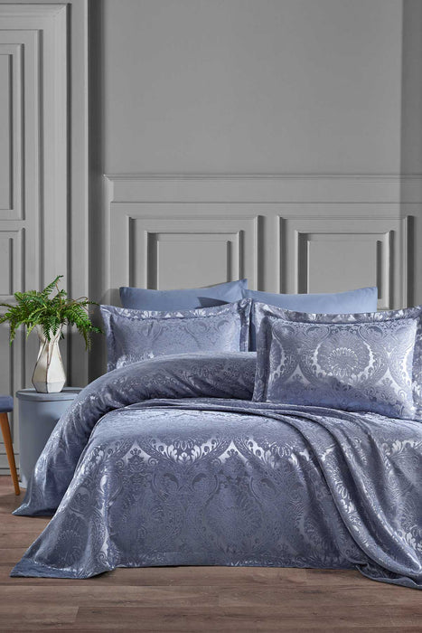 Enora Bed Cover - Blue