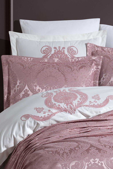 Cotton Duvet Covered Chenille Bedspread Set 9 Pcs Enora Rose Dry