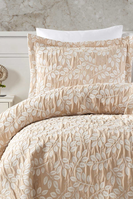 Eva Bed Cover Double - Cappuccino