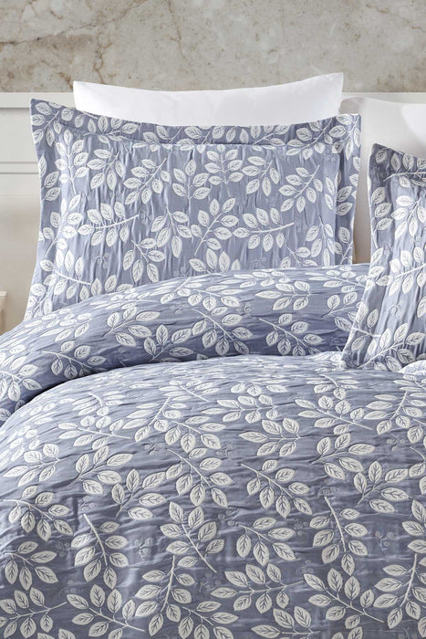 Eva Bed Cover Double - Blue