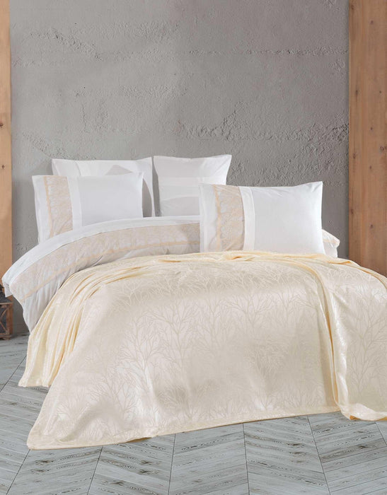 MUCIZE BEDDING SET (7 PCS) – DOUBLE SIZE - CAPPUCINO